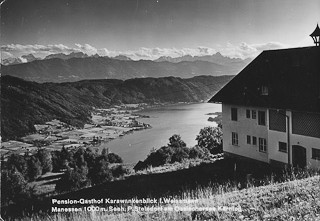 Blick auf den Ossiachersee - Steindorf am Ossiacher See - alte historische Fotos Ansichten Bilder Aufnahmen Ansichtskarten 