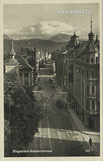 Bahnhofstrasse Klagenfurt - alte historische Fotos Ansichten Bilder Aufnahmen Ansichtskarten 