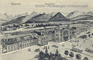 Klagenfurt Hauptbahnhof - Kärnten - alte historische Fotos Ansichten Bilder Aufnahmen Ansichtskarten 