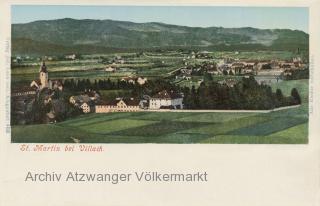 St. Martin bei Villach, Ortsansicht - Villach - alte historische Fotos Ansichten Bilder Aufnahmen Ansichtskarten 
