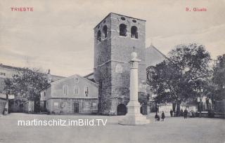 Triest, Kirche S. Giusto - Friaul Julisch Venetien - alte historische Fotos Ansichten Bilder Aufnahmen Ansichtskarten 
