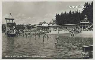 Velden - Strandbad Ulbing - Villach Land - alte historische Fotos Ansichten Bilder Aufnahmen Ansichtskarten 
