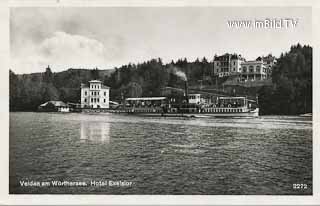 Hotel Excelsior - Villa Miralago - Velden am Wörther See - alte historische Fotos Ansichten Bilder Aufnahmen Ansichtskarten 