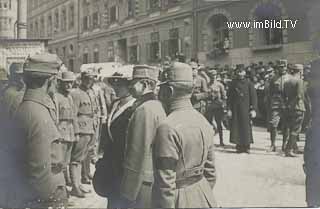 Kaiser Karl und Zita in Klagenfurt - alte historische Fotos Ansichten Bilder Aufnahmen Ansichtskarten 