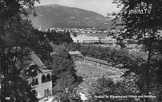 Warmbad Villach mit Freibad - Europa - alte historische Fotos Ansichten Bilder Aufnahmen Ansichtskarten 