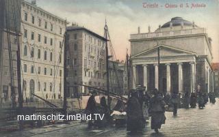 Triest, Chiesa di S. Antonio - Friaul Julisch Venetien - alte historische Fotos Ansichten Bilder Aufnahmen Ansichtskarten 