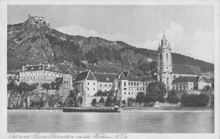 Ort und Ruine Dürnstein - Weißenkirchen in der Wachau - alte historische Fotos Ansichten Bilder Aufnahmen Ansichtskarten 