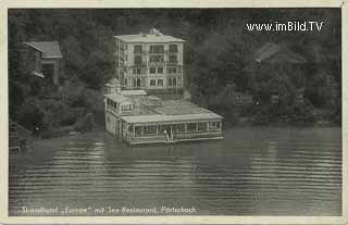 Strandhotel Europa Pörtschach - Europa - alte historische Fotos Ansichten Bilder Aufnahmen Ansichtskarten 