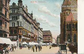 Stephansplatz - Europa - alte historische Fotos Ansichten Bilder Aufnahmen Ansichtskarten 