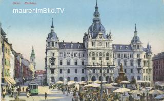 Graz - Rathaus - alte historische Fotos Ansichten Bilder Aufnahmen Ansichtskarten 