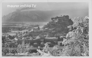 Salzburg im Winter - alte historische Fotos Ansichten Bilder Aufnahmen Ansichtskarten 