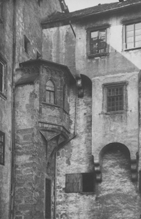 Hohensalzburg Erker im Inneren Festungshof - alte historische Fotos Ansichten Bilder Aufnahmen Ansichtskarten 