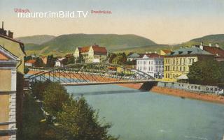 Villach - Draubrücke - Villach-Innere Stadt - alte historische Fotos Ansichten Bilder Aufnahmen Ansichtskarten 