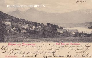 Ortsansicht von Egg am See - Villach(Stadt) - alte historische Fotos Ansichten Bilder Aufnahmen Ansichtskarten 