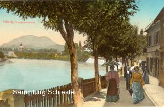 Draupromenade, um 1910 - Villach - alte historische Fotos Ansichten Bilder Aufnahmen Ansichtskarten 