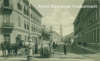 Klagenfurt Schulhausgasse Wassertankwagen - Klagenfurt(Stadt) - alte historische Fotos Ansichten Bilder Aufnahmen Ansichtskarten 