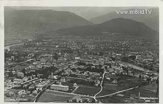 Villach Fliegeraufnahme - Kärnten - alte historische Fotos Ansichten Bilder Aufnahmen Ansichtskarten 