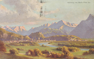 Salzburg von Maria Plain - alte historische Fotos Ansichten Bilder Aufnahmen Ansichtskarten 