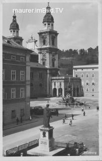 Mozart Denkmal, Residenzbrunnen und Dom - alte historische Fotos Ansichten Bilder Aufnahmen Ansichtskarten 