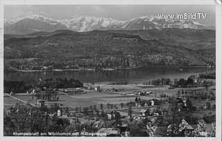 Krumpendorf mit Karawanken - Krumpendorf am Wörther See - alte historische Fotos Ansichten Bilder Aufnahmen Ansichtskarten 