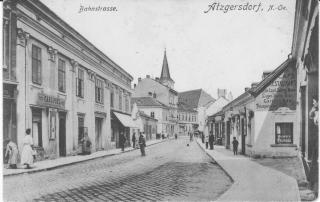 Atzgersdorf, Bahnstrasse - Europa - alte historische Fotos Ansichten Bilder Aufnahmen Ansichtskarten 