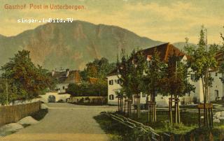 Unterbergen Gasthaus Post - Europa - alte historische Fotos Ansichten Bilder Aufnahmen Ansichtskarten 