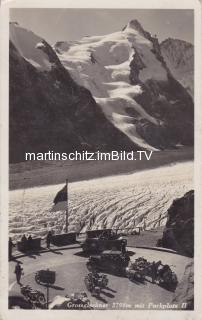 1935 - Großglockner mit Parkplatz 2 - Kärnten - alte historische Fotos Ansichten Bilder Aufnahmen Ansichtskarten 