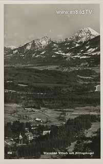 Blick auf Warmbad - Villach - alte historische Fotos Ansichten Bilder Aufnahmen Ansichtskarten 