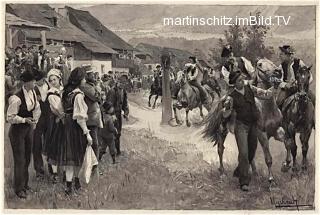 Feistritz an der Gail, Kufenstechen - Europa - alte historische Fotos Ansichten Bilder Aufnahmen Ansichtskarten 