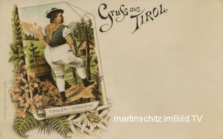 Tiroler Sennerin - Oesterreich - alte historische Fotos Ansichten Bilder Aufnahmen Ansichtskarten 