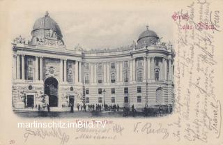 Wien, Neues Burgtor - Wien - alte historische Fotos Ansichten Bilder Aufnahmen Ansichtskarten 