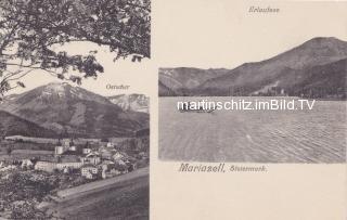 2 Bild Karte, Mariazell - alte historische Fotos Ansichten Bilder Aufnahmen Ansichtskarten 