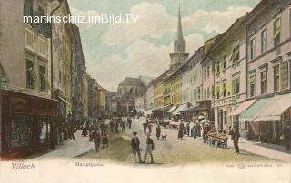 Villach, Hauptplatz - Villach - alte historische Fotos Ansichten Bilder Aufnahmen Ansichtskarten 