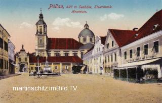 Pöllau, Hauptplatz - alte historische Fotos Ansichten Bilder Aufnahmen Ansichtskarten 