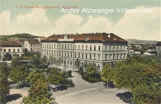 K.k. Staats-Obergymnasium Klagenfurt - alte historische Fotos Ansichten Bilder Aufnahmen Ansichtskarten 
