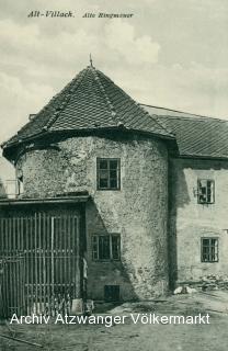 Villach, alte Ringmauer - Villach-Innere Stadt - alte historische Fotos Ansichten Bilder Aufnahmen Ansichtskarten 