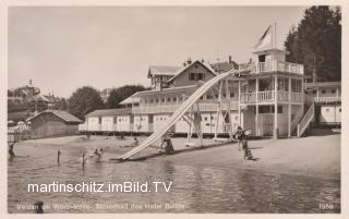 Velden, Strandbad Hotel Bulfon - Kärnten - alte historische Fotos Ansichten Bilder Aufnahmen Ansichtskarten 