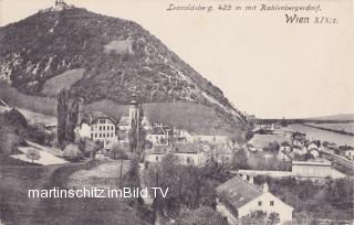 Wien, Leopoldsberg mit Kahlenbergdorf - Oesterreich - alte historische Fotos Ansichten Bilder Aufnahmen Ansichtskarten 