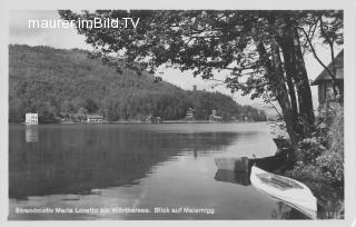 Loretto - Blick auf Maiernigg - Klagenfurt am Wörthersee - alte historische Fotos Ansichten Bilder Aufnahmen Ansichtskarten 