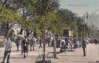 Meran, Kurpromenade - Italien - alte historische Fotos Ansichten Bilder Aufnahmen Ansichtskarten 