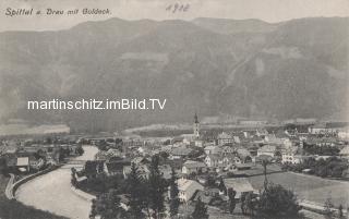 Spittal an der Drau mit Goldeck - Kärnten - alte historische Fotos Ansichten Bilder Aufnahmen Ansichtskarten 