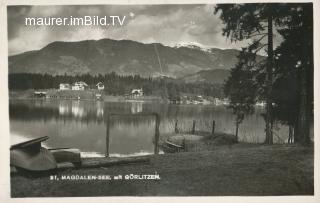 St. Magdalen-See mit Görlitzen - Villach(Stadt) - alte historische Fotos Ansichten Bilder Aufnahmen Ansichtskarten 