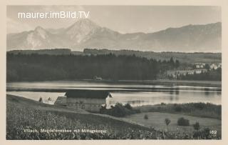 Magdalensee mit Mittagskogel - Villach(Stadt) - alte historische Fotos Ansichten Bilder Aufnahmen Ansichtskarten 