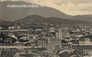 Blick vom Stadtpfarrturm zur Nikolaikirche - Villach(Stadt) - alte historische Fotos Ansichten Bilder Aufnahmen Ansichtskarten 