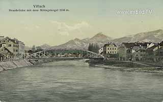 Villach mit Draubrücke - Villach(Stadt) - alte historische Fotos Ansichten Bilder Aufnahmen Ansichtskarten 