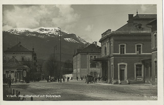 Hauptbahnhof - Villach-Innere Stadt - alte historische Fotos Ansichten Bilder Aufnahmen Ansichtskarten 