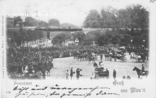 Praterfahrt - Oesterreich - alte historische Fotos Ansichten Bilder Aufnahmen Ansichtskarten 