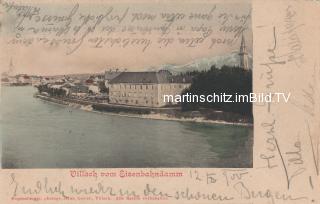 Villach vom Eisenbahndamm - Oesterreich - alte historische Fotos Ansichten Bilder Aufnahmen Ansichtskarten 