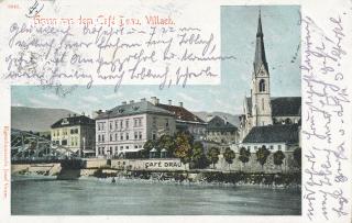 Nikolaikirche - Villach-Innere Stadt - alte historische Fotos Ansichten Bilder Aufnahmen Ansichtskarten 