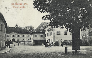 Theaterplatz Klagenfurt - alte historische Fotos Ansichten Bilder Aufnahmen Ansichtskarten 